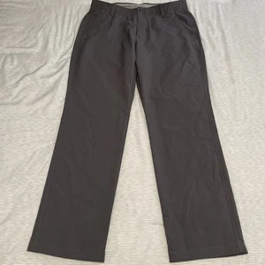 Under Armour Chino Golf Pants Gray Sz 34x30 Stretch Performance Straight Casual - Picture 1 of 8