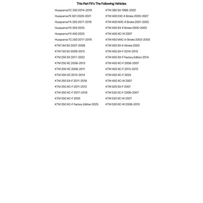 Tusk Alloy Kit & O-Ring Chain Red Rear Sprocket For KTM 505 SX-F 2007 - Image 1 of 2