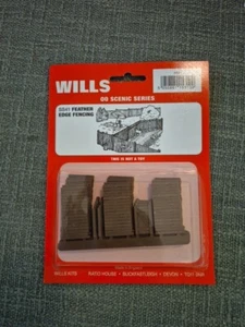 Wills OO Scenic Series SS41 Feather Edge Fencing Railway Diorama Scenery - Picture 1 of 4