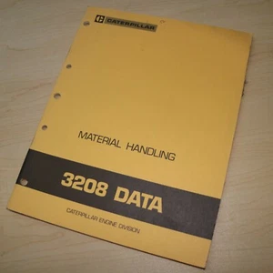 CAT Caterpillar 3208 Engine Performance Data Book Manual Guide Schematics repair - Picture 1 of 6