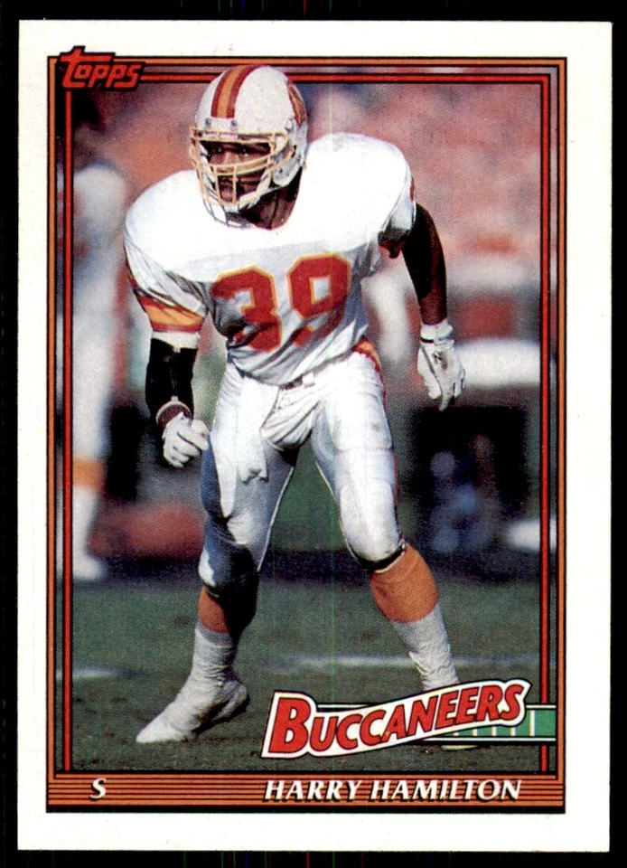 1991 Topps Harry Hamilton Tampa Bay Buccaneers #490 - Image 1 of 2