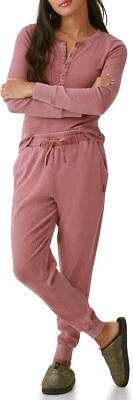 BASS OUTDOOR womens Side Pockets Slimmer Fit Soft Pant - Rose - Medium - Image 1 of 4