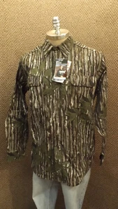 Vtg NEW Walls Realtree Camo Hunting Shirt Cotton Chamois NOS sz M Tall USA Made - Picture 1 of 6