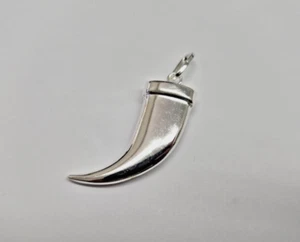 925 Sterling Silver Large Bear Claw Pendant Italy 1 7/16 (36mm) Inch Tall - Picture 1 of 5