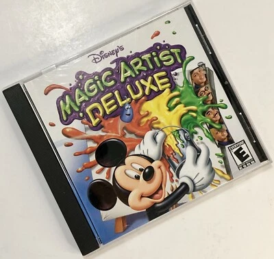 Disney’s Magic Artist Deluxe PC Interactive Game Program 2001 Drawing Mickey  - Image 1 of 4