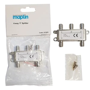 Divisor Maplin 4 vías tipo F con paso de alimentación en todos los puertos - Imagen 1 de 3