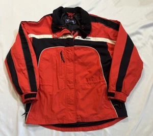 Polaris Snowmobile Mountain Jacket Womens XL Red Black Embroidered Logo - Picture 1 of 24