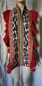 Eva Claudi wool multi coloured knitted scarf shawl, BNWOT! - Picture 1 of 12