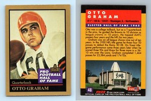Otto Graham #48 ENOR Pro Football HOF 1991 Football Trading Card
