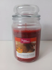 Better Homes & Gardens Cinnamon and Spice Scented Candle 1-Wick 18oz Jar w/Lid - Picture 1 of 3