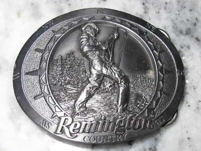 FIVELA DE CINTO VINTAGE REMINGTON COUNTRY PESCADOR PRATA ESTANHO Q-400 960273 - Imagem 1 de 2