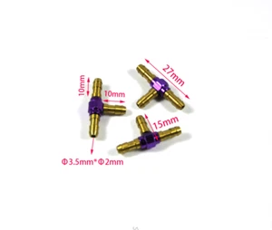 1PC Air Tee Connector Tubing Hose Joiner Y Junction Fit 3mm Air Tube Accessoires - Picture 1 of 1