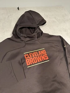 NWOT Mens Nike Therma Fit Cleveland Browns Sweatshirt Hoodie Team Apparel 3XL - Picture 1 of 8