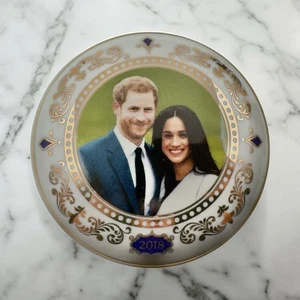 ROYAL WEDDING of HRH PRINCE HARRY & MEGHAN MARKLE 2018 UK England 3" TRINKET BOX - Picture 1 of 24