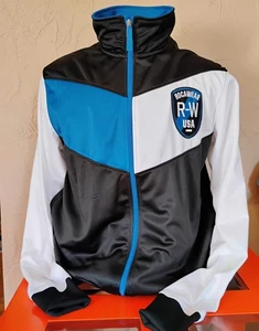 VTG 90's "Rocawear Classic" White/Blue/Black Color Block Zip-up Sweatshirt L - Picture 1 of 11