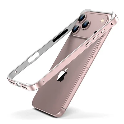 Capa para iPhone 17 Pro Max 16e 16 15 14 13 à prova de choque metal + TPU - Imagem 1 de 4