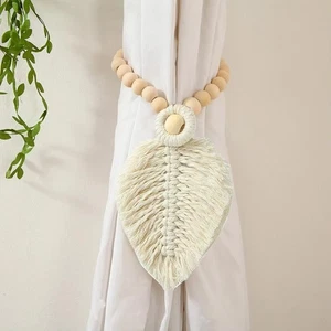 2PCS Bohemian Drapes Holder Handmade Curtain Hanging Strap Wedding Decoration - Picture 1 of 9