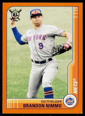 2021 Topps Big League Brandon Nimmo 230 Orange New York Mets - Image 1 of 2