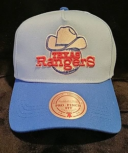 Mitchell & Ness Texas Rangers Logo Adjustable Snapback Hat - Picture 1 of 5
