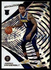 2018-19 Panini Revolution Fractal Jarred Vanderbilt Rookie G26 Denver Nuggets