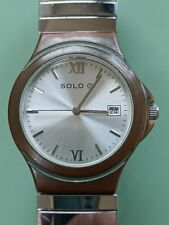 Watch by Solo. Quartz Movement. In working order. Stretch bracelet.