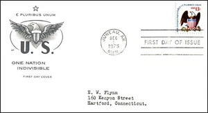 USA FDC - 1975 - .13 cent Eagle and Shield, Scott #s 1596 HF - Picture 1 of 1