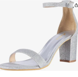 Sandals Heels Open Toe Ankle Strap Chunky Heel 2.75 Inch Women's 6.5 By Ankis - Picture 1 of 5