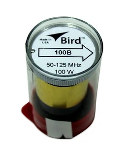  Bird 43 Wattmeter Element 100B  50-125 MHz 100 Watts (New) - Afbeelding 1 van 3