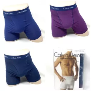 Calvin Klein 3 Pack NU2666901 Cotton Stretch Boxer Brief Blue Men's - Picture 1 of 9
