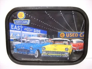 Bandeja metálica vintage, concesionario de autos usados Chevrolet OK, Bel Air, Snyder 1999 lote B - Imagen 1 de 9