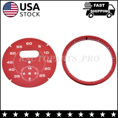 Cronógrafo calibre reloj esfera roja para Porsche Cayman 911 Macan Cayenne Boxster Panamer Foto 1 de 4