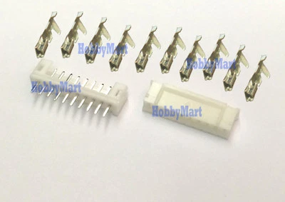 10Pin PH JST 2.0mm Female Connector,Crimp Contact Pin+Male Connector Header x 10 - Image 1 of 4