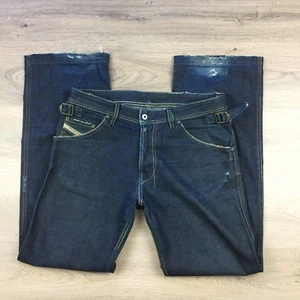 Pantalones de mezclilla para hombre Diesel Ranan envejecidos calce recto suelto talla 32 (AE8) - Imagen 1 de 12