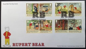 GB 2020 Rupert Bear Set on Unaddressed First Day Cover, Nutwood Avenue S/H/S - Picture 1 of 2