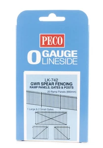LK-742 Peco O Gauge GWR Spear fencing ramp panels gates & posts - Picture 1 of 1