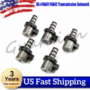 5x F4A41 F4A42 Transmission Shift Solenoid Kit For MITSUBISHI F5A51 V4A51 KIA - Picture 1 of 17