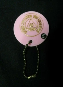 Pink with Gold Lettering AA World Convention 2000 Chip/Medallion Minneapolis - Picture 1 of 2