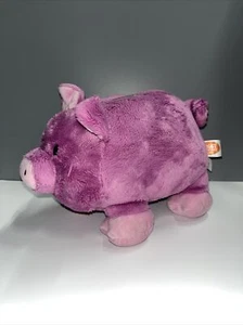 PIGGY THRIFTERS Soft Banks Purple Plush Pig Bank With Plastic Stopper - Picture 1 of 10