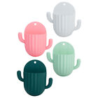  4 Pcs Cactus Wall Hanging Abs Mobile Phone Charging Stand Tv Remote Control