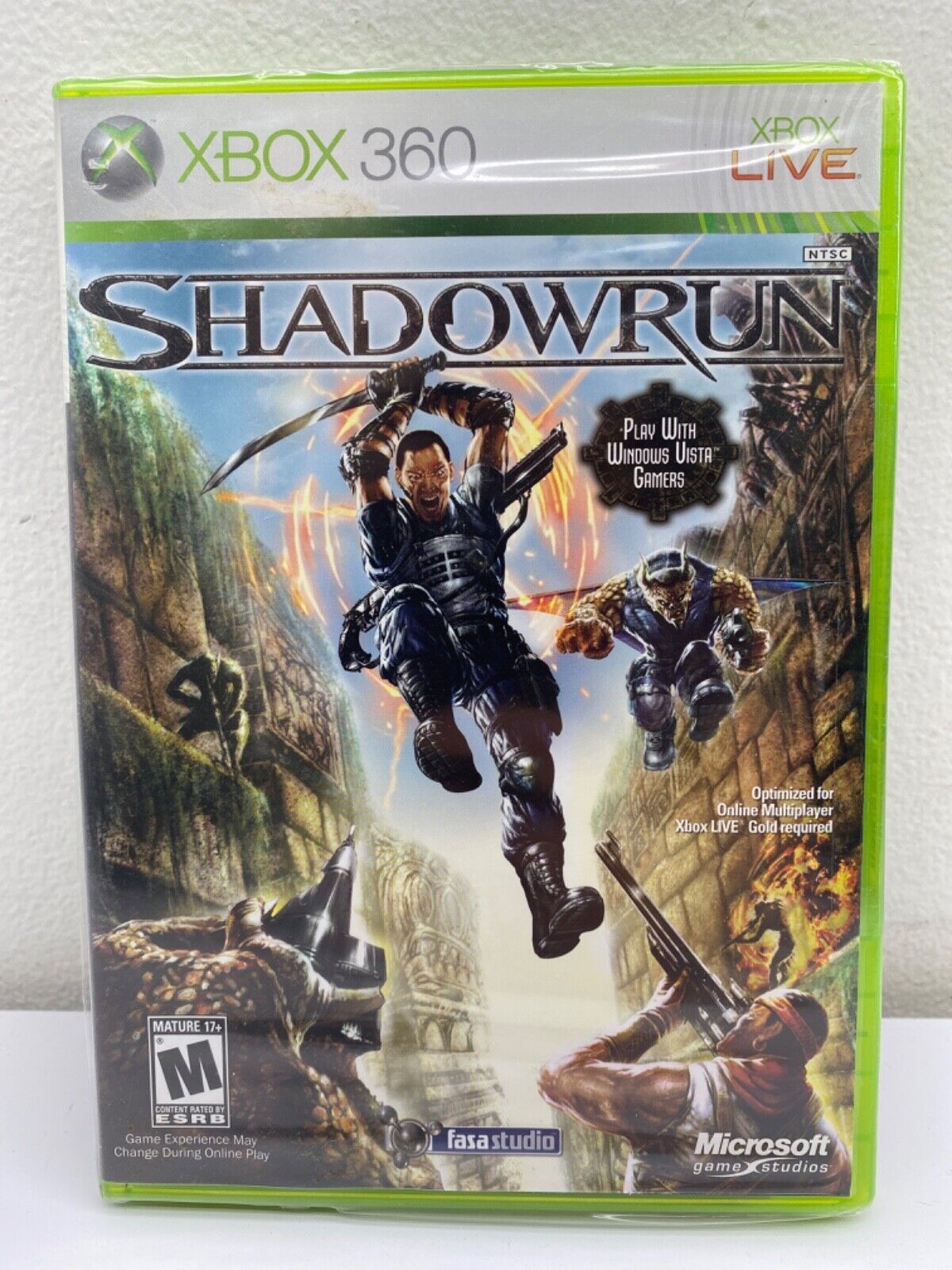 Shadowrun (Microsoft Xbox 360, 2007) Complete NEW FACTORY SEALED