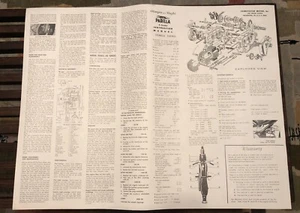 PARILLA SLUGHI + OLIMPIA 4 STROKE OWNERS MANUAL UNCUT SHEET - *NOS!* - Bild 1 von 2