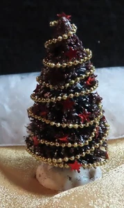 Weihnachten Mix Baumsack Schnee Urlaub Stoff 1:12 Mini Kreativ Bronze 5544 - Bild 1 von 3