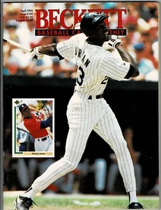 Michael Jordan Beckett Baseball Monthly April 1994 Issue #109 - Picture 1 of 2