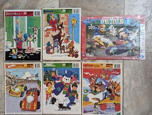 Six Children's Vintage 12 Piece And One 30 Piece Puzzles