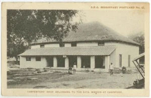 c1908 Cawnpore Indian S.P.G. Missionary Home Carpentry Shop posted Westerham J22 - Picture 1 of 2