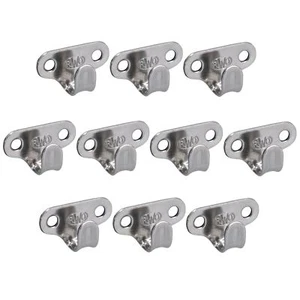 10 Pack Marine Lacing Hook Stainless Steel Tie Down Rope Point - Picture 1 of 5