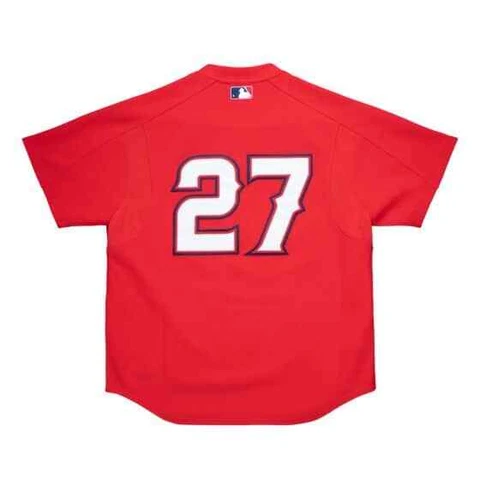 Anaheim Angels Vladimir Guerrero Mitchell Ness Red 2004 Authentic Mesh BP Jersey Cover