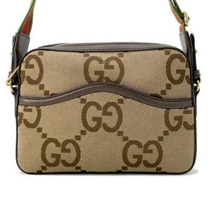 GUCCI Jumbo GG Messenger Canvas/Leder beige/braun 675891 - Bild 1 von 14