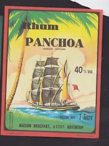 Ancienne étiquette Alcool France BN115672 Rhum Panchoa Bateau Caravelle - Bild 1 von 1