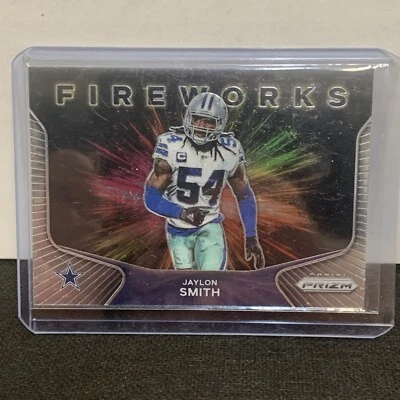 2020 Prizm Jaylon Smith Fireworks #25 Cowboys - Image 1 of 2